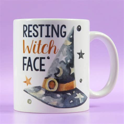 Magical Mornings Start with the Rexting Witch Face Mug